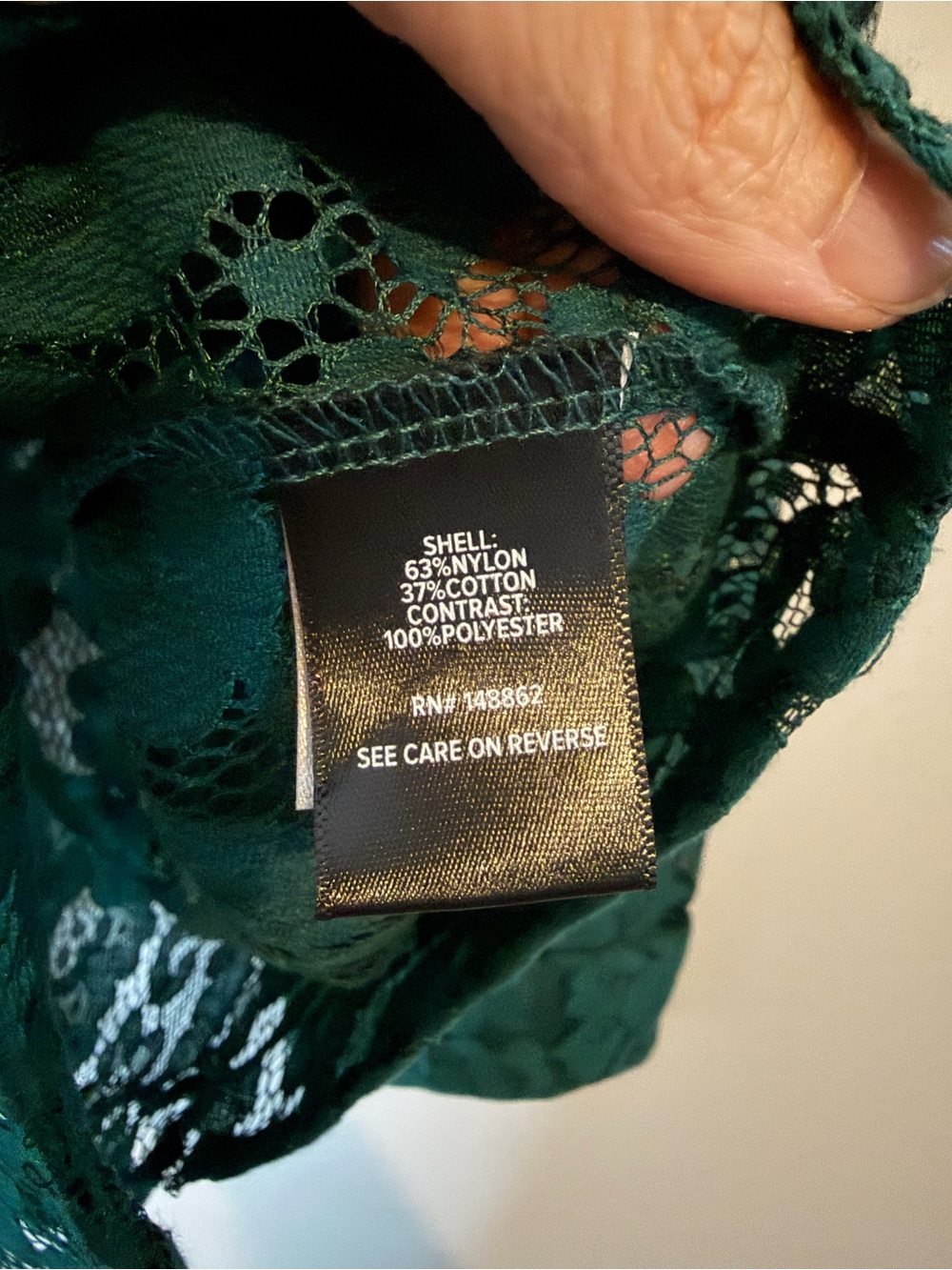 NWT Torrid Emerald Floral Lace Button-Front Blouse Size 1X - Picture 7 of 10